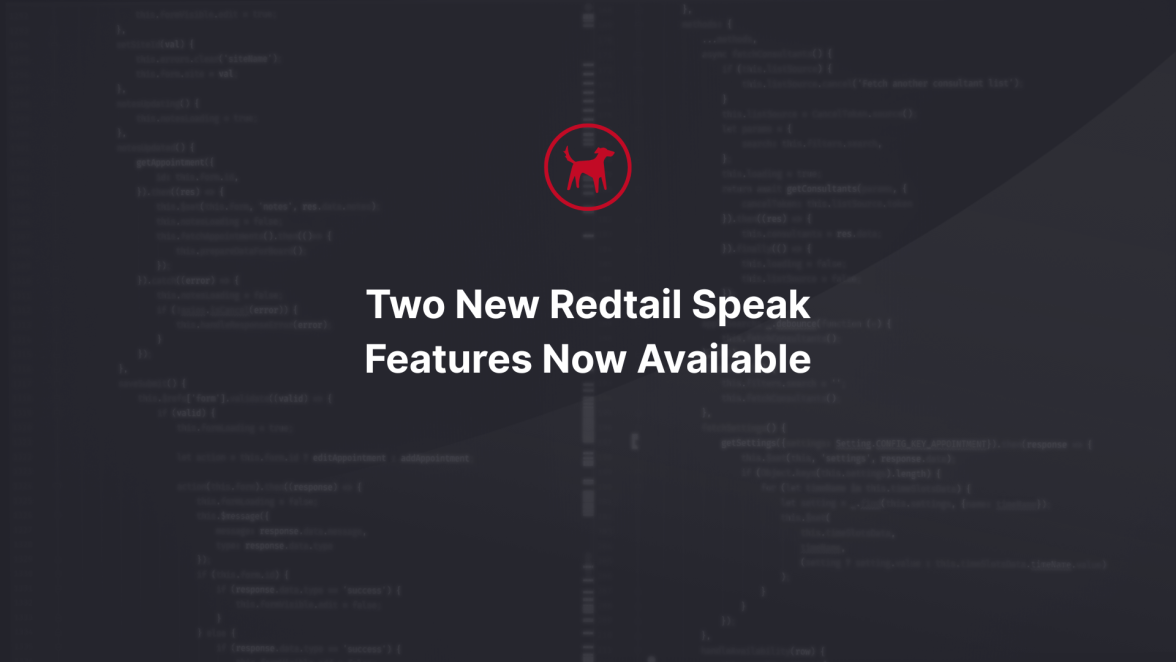 Redtail release notes highlight